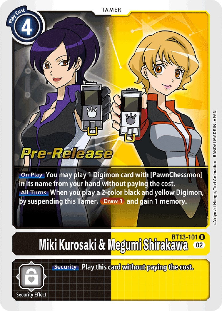 Miki Kurosaki & Megumi Shirakawa [BT13-101] [Versus Royal Knight Booster Pre-Release Cards] | Shuffle n Cut Hobbies & Games