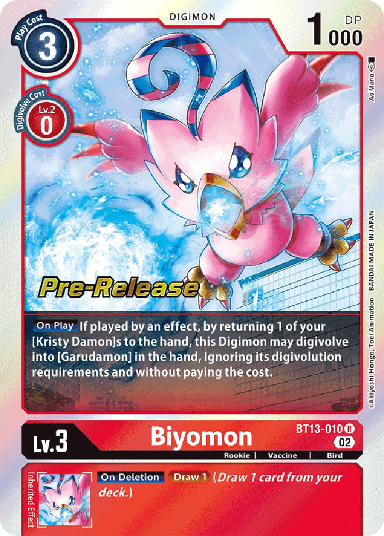 Biyomon [BT13-010] [Versus Royal Knight Booster Pre-Release Cards] | Shuffle n Cut Hobbies & Games