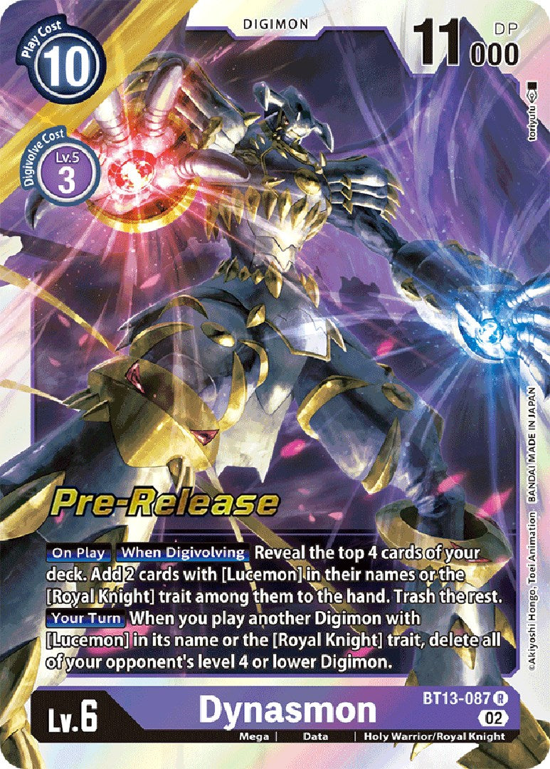 Dynasmon [BT13-087] [Versus Royal Knight Booster Pre-Release Cards] | Shuffle n Cut Hobbies & Games