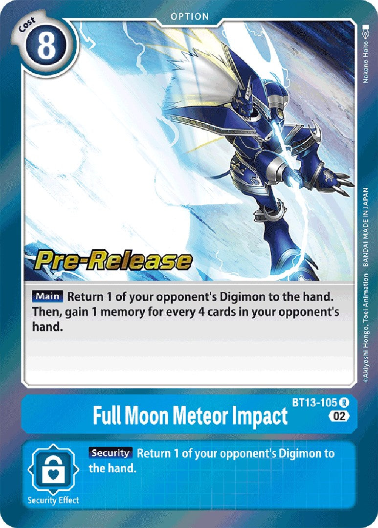 Full Moon Meteor Impact [BT13-105] [Versus Royal Knight Booster Pre-Release Cards] | Shuffle n Cut Hobbies & Games