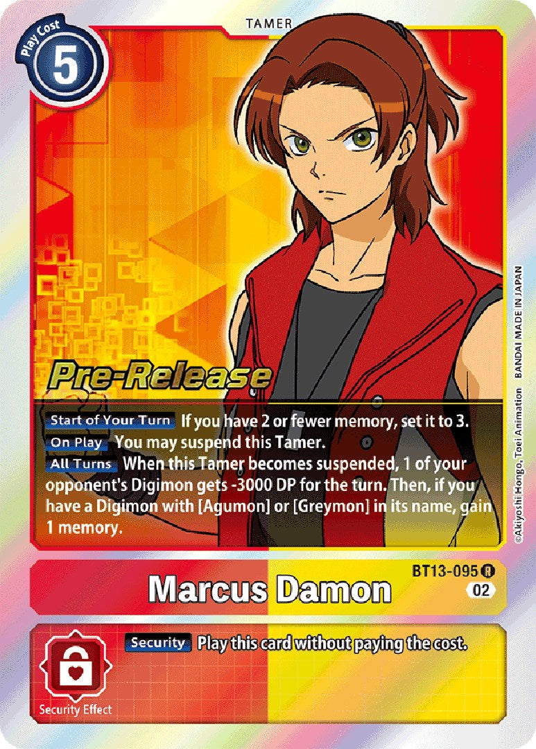 Marcus Damon [BT13-095] [Versus Royal Knight Booster Pre-Release Cards] | Shuffle n Cut Hobbies & Games