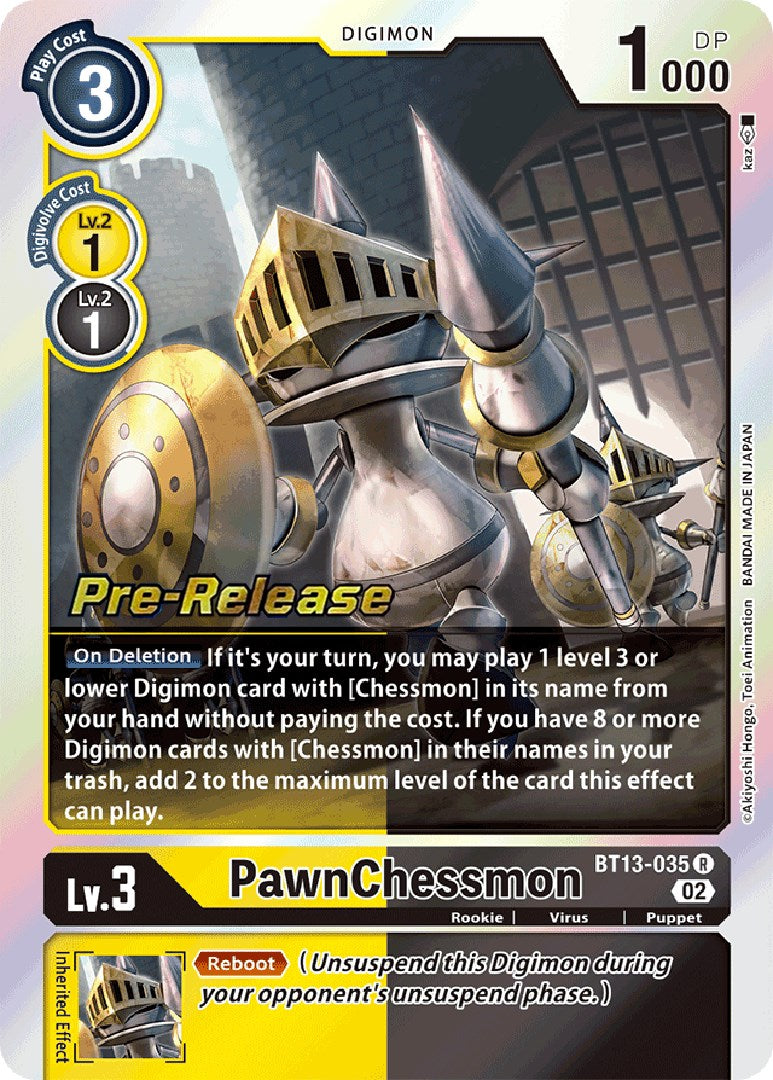 PawnChessmon [BT13-035] [Versus Royal Knight Booster Pre-Release Cards] | Shuffle n Cut Hobbies & Games