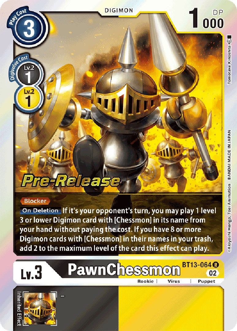 PawnChessmon [BT13-064] [Versus Royal Knight Booster Pre-Release Cards] | Shuffle n Cut Hobbies & Games