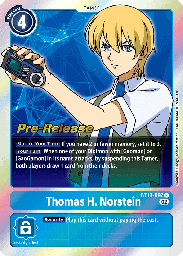 Thomas H. Norstein [BT13-097] [Versus Royal Knight Booster Pre-Release Cards] | Shuffle n Cut Hobbies & Games