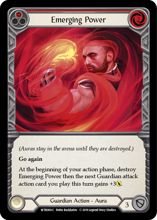 Emerging Power (Red) [WTR069-C] Alpha Print Rainbow Foil | Shuffle n Cut Hobbies & Games