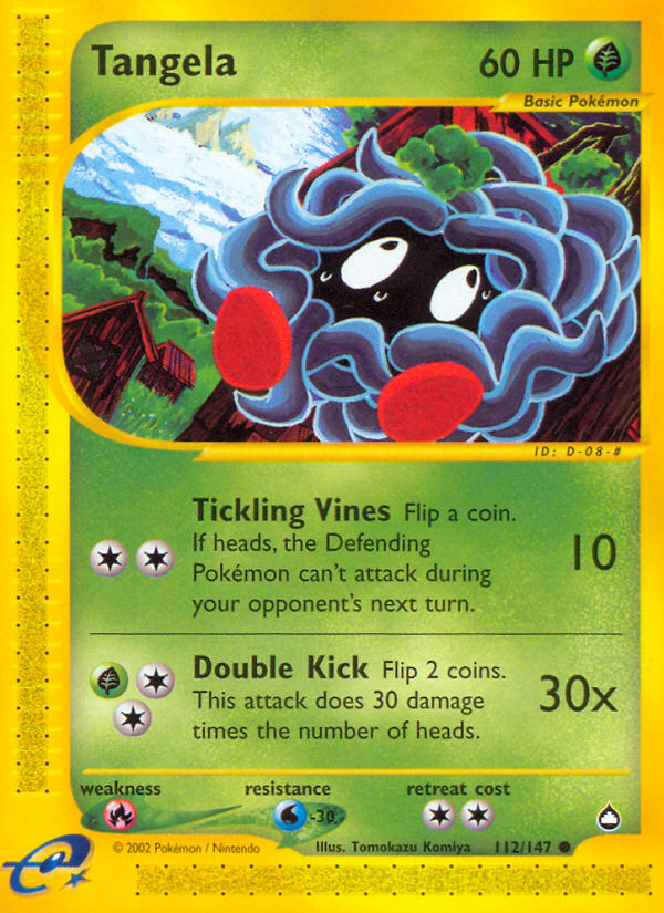 Tangela (112/147) [Aquapolis] | Shuffle n Cut Hobbies & Games