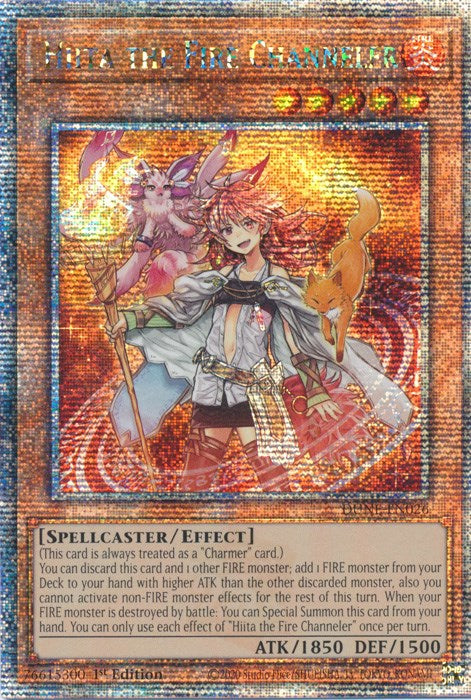 Hiita the Fire Channeler [DUNE-EN026] Quarter Century Secret Rare | Shuffle n Cut Hobbies & Games