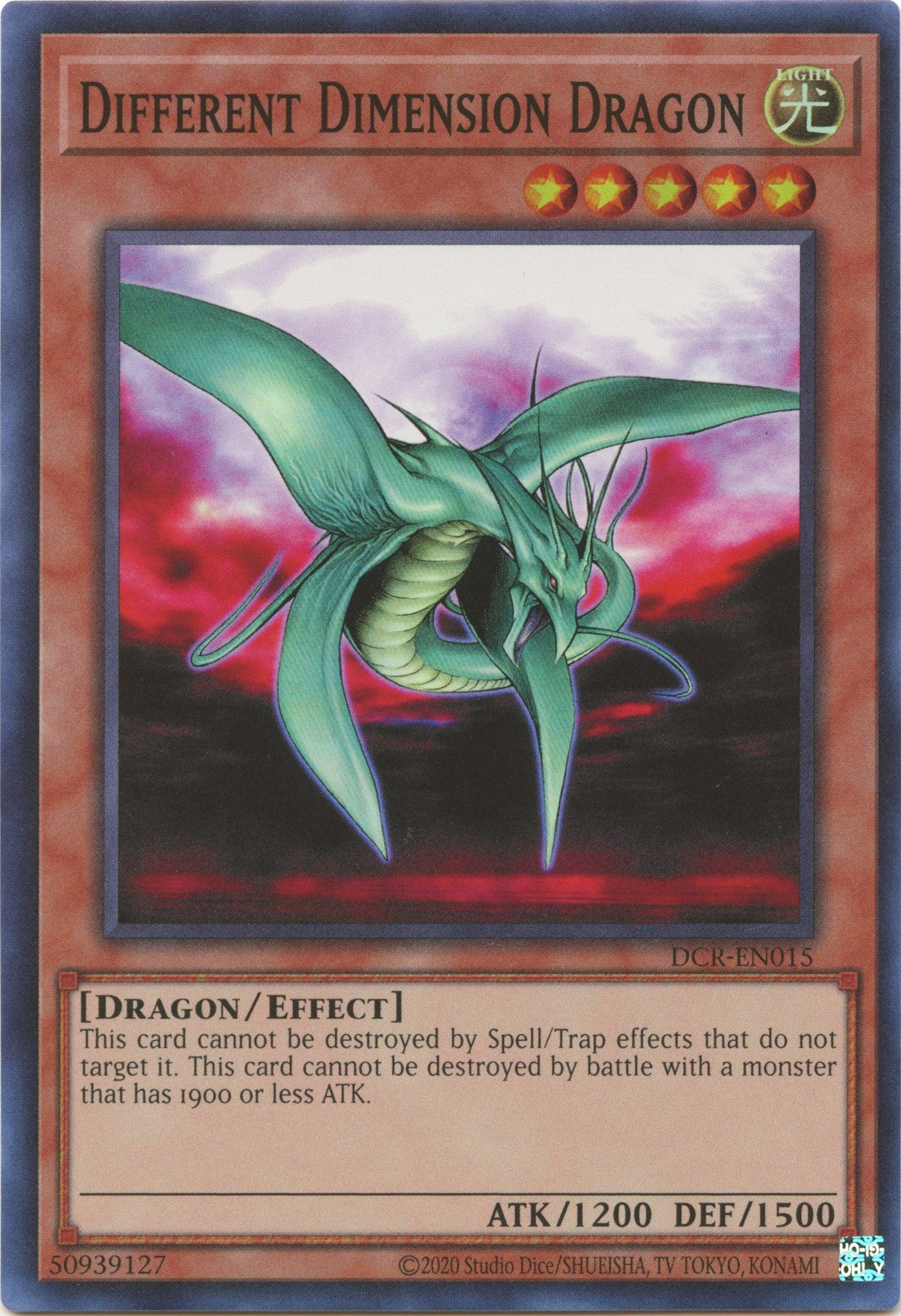 Different Dimension Dragon (25th Anniversary) [DCR-EN015] Super Rare | Shuffle n Cut Hobbies & Games