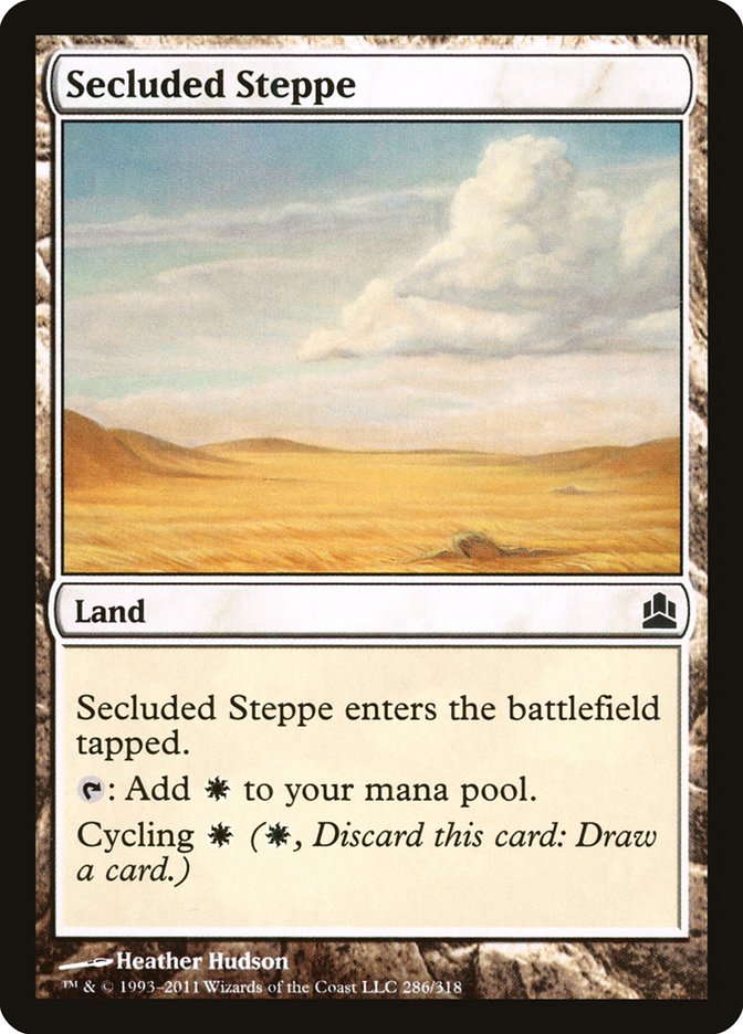 Secluded Steppe [Commander 2011] | Shuffle n Cut Hobbies & Games