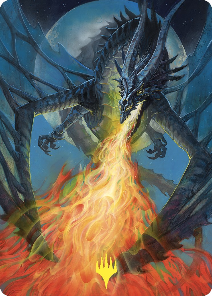 Balefire Dragon Art Card (Gold-Stamped) [Commander Masters Art Series] | Shuffle n Cut Hobbies & Games