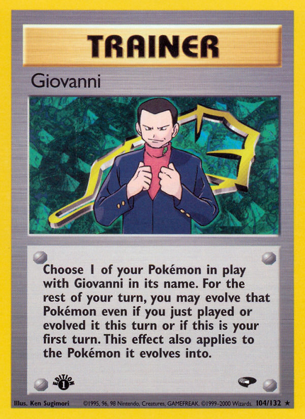 Giovanni (104/132) [Gym Challenge 1st Edition] | Shuffle n Cut Hobbies & Games