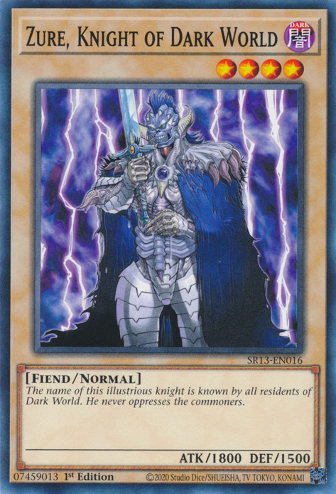 Zure, Knight of Dark World [SR13-EN016] Common | Shuffle n Cut Hobbies & Games