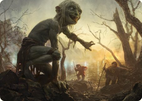 Smeagol, Helpful Guide Art Card [The Lord of the Rings: Tales of Middle-earth Art Series] | Shuffle n Cut Hobbies & Games