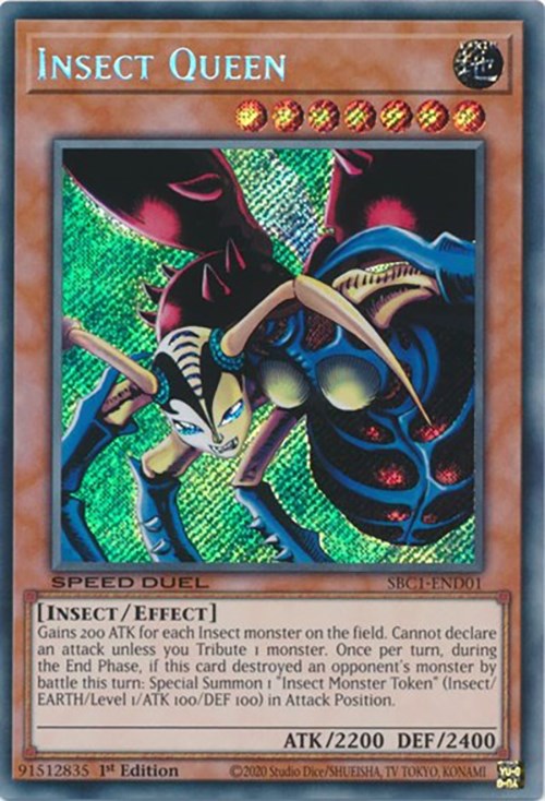 Insect Queen [SBC1-END01] Secret Rare | Shuffle n Cut Hobbies & Games