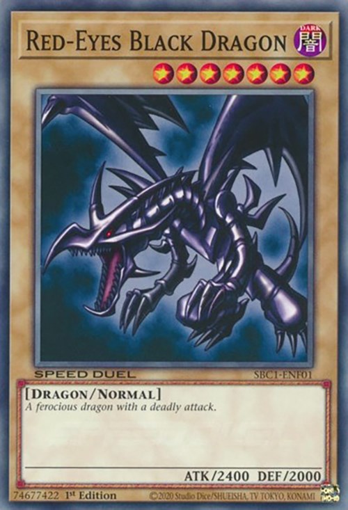 Red-Eyes Black Dragon [SBC1-ENF01] Common | Shuffle n Cut Hobbies & Games