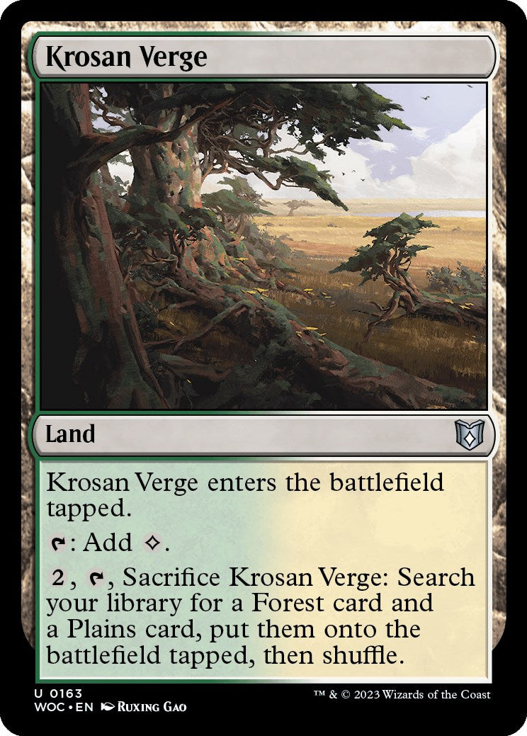 Krosan Verge [Wilds of Eldraine Commander] | Shuffle n Cut Hobbies & Games