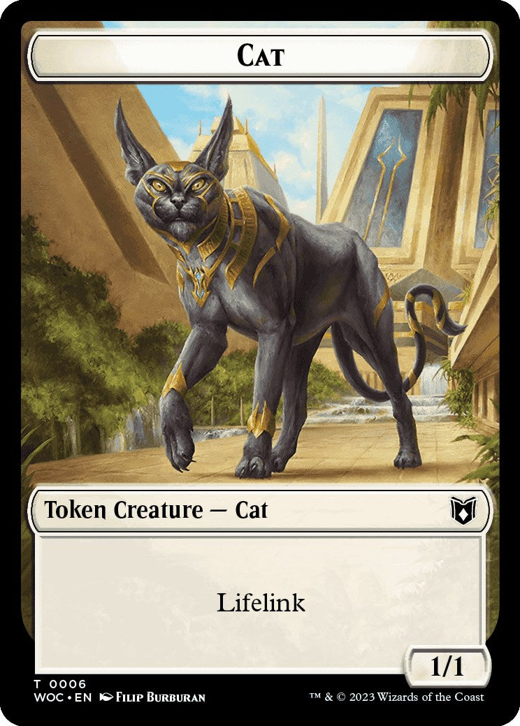 Cat (0006) // Pegasus Double-Sided Token [Wilds of Eldraine Commander Tokens] | Shuffle n Cut Hobbies & Games