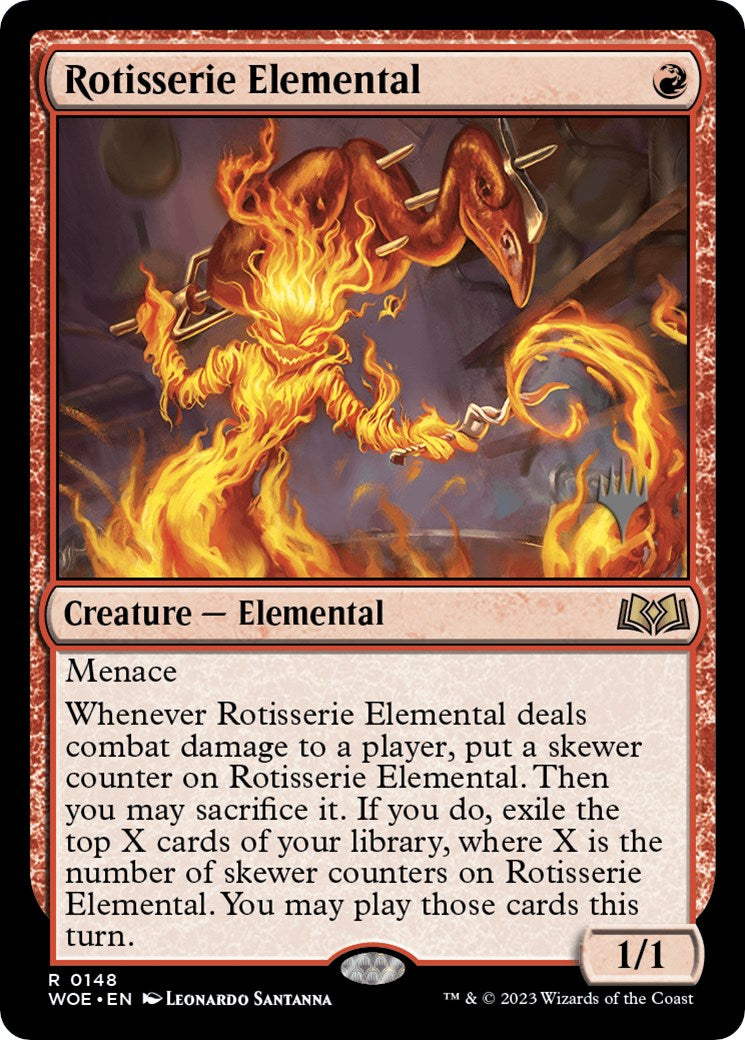 Rotisserie Elemental (Promo Pack) [Wilds of Eldraine Promos] | Shuffle n Cut Hobbies & Games