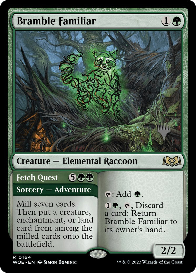 Bramble Familiar // Fetch Quest (Promo Pack) [Wilds of Eldraine Promos] | Shuffle n Cut Hobbies & Games