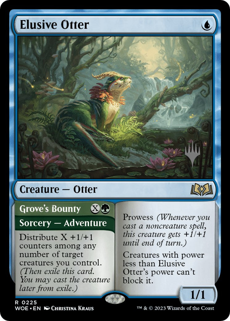 Elusive Otter // Grove's Bounty (Promo Pack) [Wilds of Eldraine Promos] | Shuffle n Cut Hobbies & Games