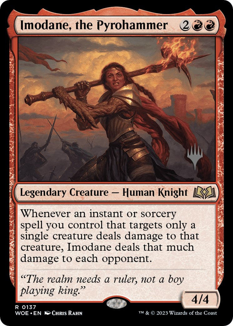 Imodane, the Pyrohammer (Promo Pack) [Wilds of Eldraine Promos] | Shuffle n Cut Hobbies & Games