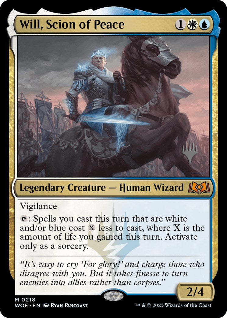 Will, Scion of Peace (Promo Pack) [Wilds of Eldraine Promos] | Shuffle n Cut Hobbies & Games