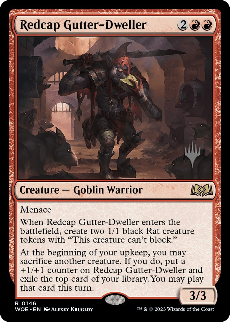 Redcap Gutter-Dweller (Promo Pack) [Wilds of Eldraine Promos] | Shuffle n Cut Hobbies & Games