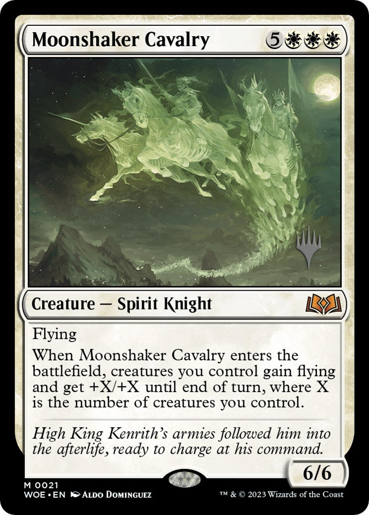 Moonshaker Cavalry (Promo Pack) [Wilds of Eldraine Promos] | Shuffle n Cut Hobbies & Games