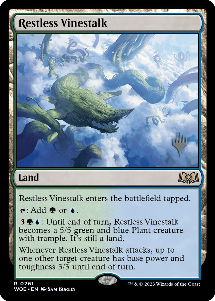 Restless Vinestalk (Promo Pack) [Wilds of Eldraine Promos] | Shuffle n Cut Hobbies & Games