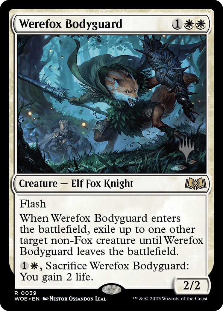 Werefox Bodyguard (Promo Pack) [Wilds of Eldraine Promos] | Shuffle n Cut Hobbies & Games