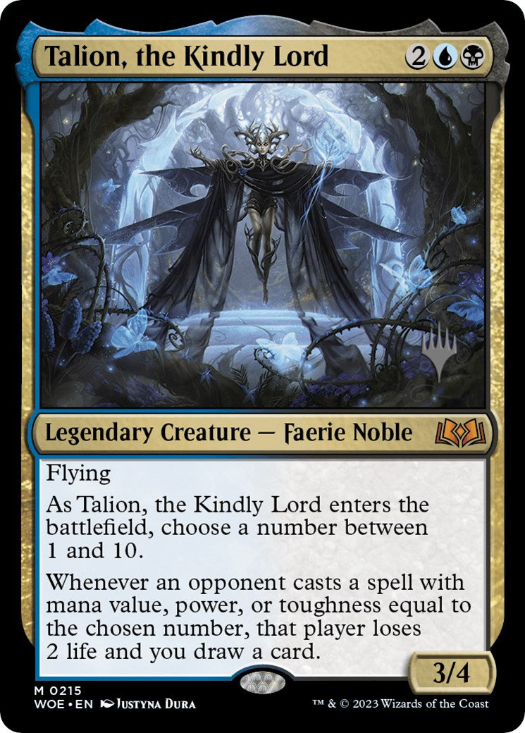 Talion, the Kindly Lord (Promo Pack) [Wilds of Eldraine Promos] | Shuffle n Cut Hobbies & Games