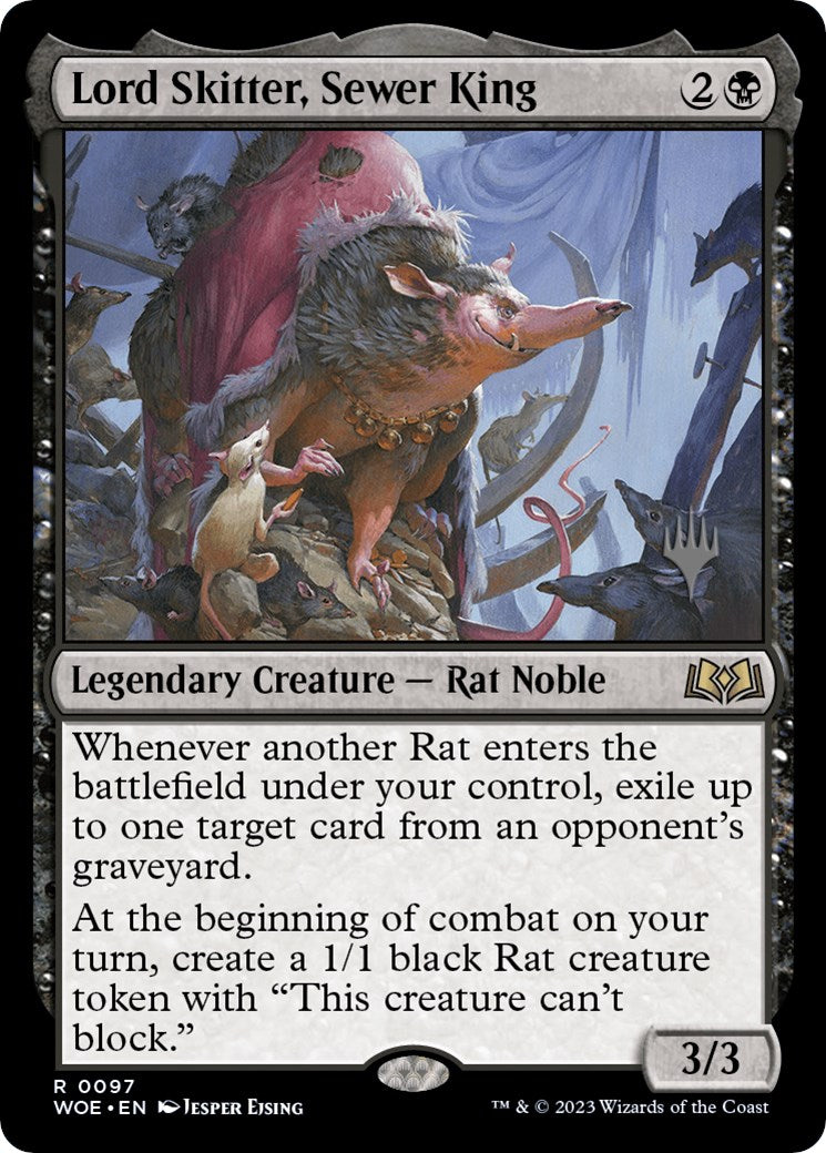 Lord Skitter, Sewer King (Promo Pack) [Wilds of Eldraine Promos] | Shuffle n Cut Hobbies & Games