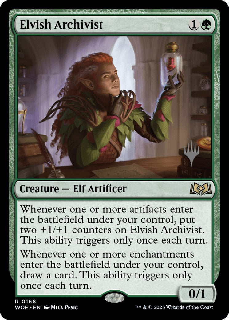 Elvish Archivist (Promo Pack) [Wilds of Eldraine Promos] | Shuffle n Cut Hobbies & Games