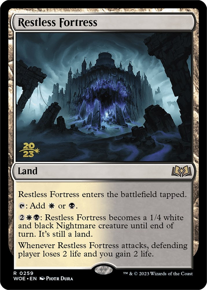 Restless Fortress [Wilds of Eldraine Prerelease Promos] | Shuffle n Cut Hobbies & Games