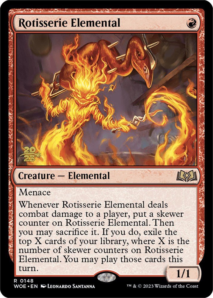 Rotisserie Elemental [Wilds of Eldraine Prerelease Promos] | Shuffle n Cut Hobbies & Games