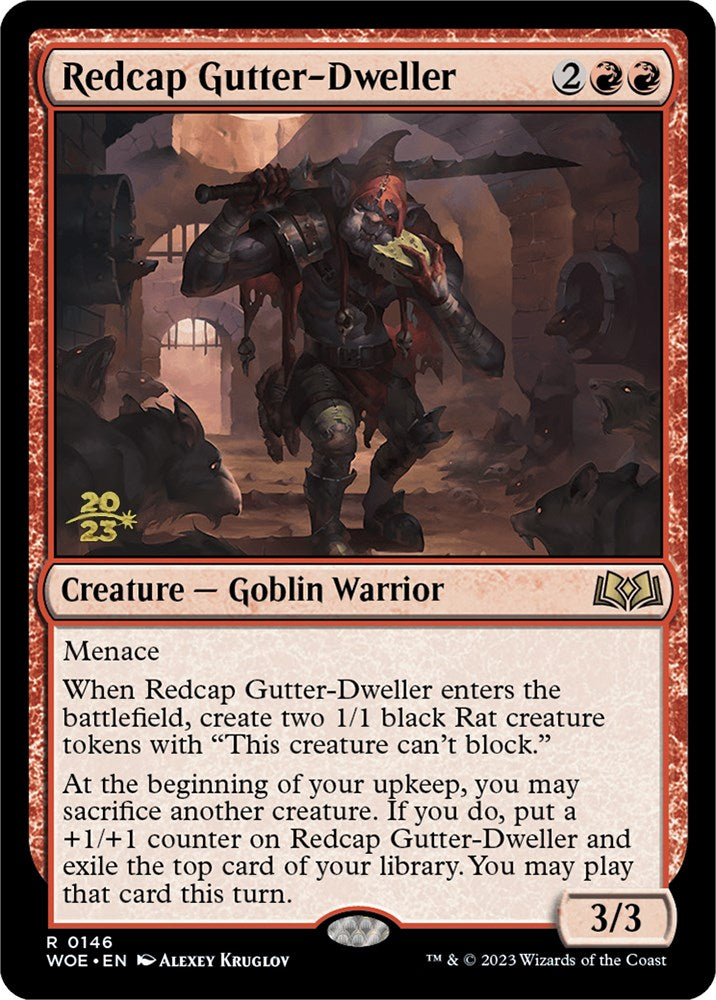 Redcap Gutter-Dweller [Wilds of Eldraine Prerelease Promos] | Shuffle n Cut Hobbies & Games