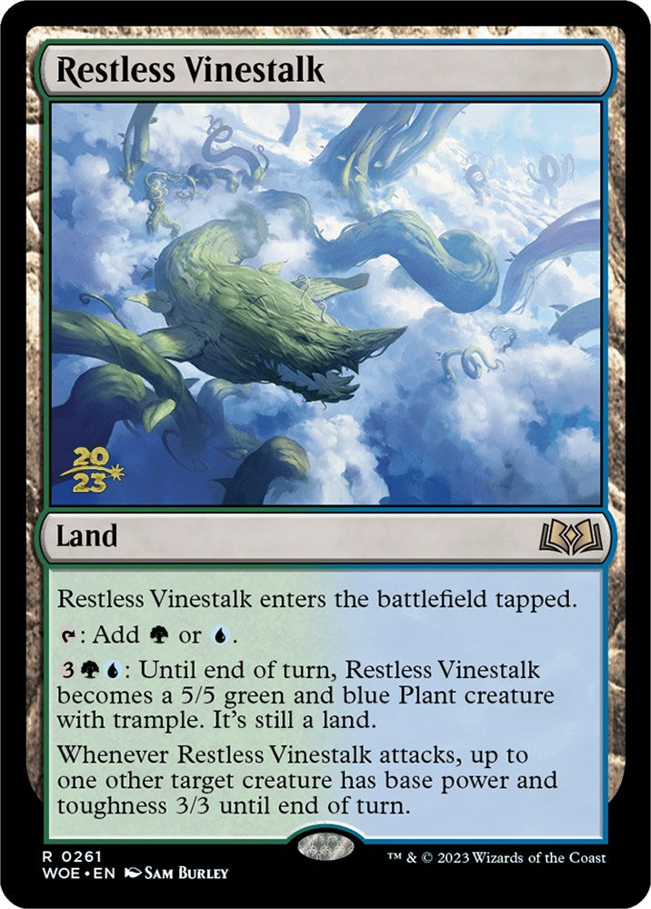 Restless Vinestalk [Wilds of Eldraine Prerelease Promos] | Shuffle n Cut Hobbies & Games