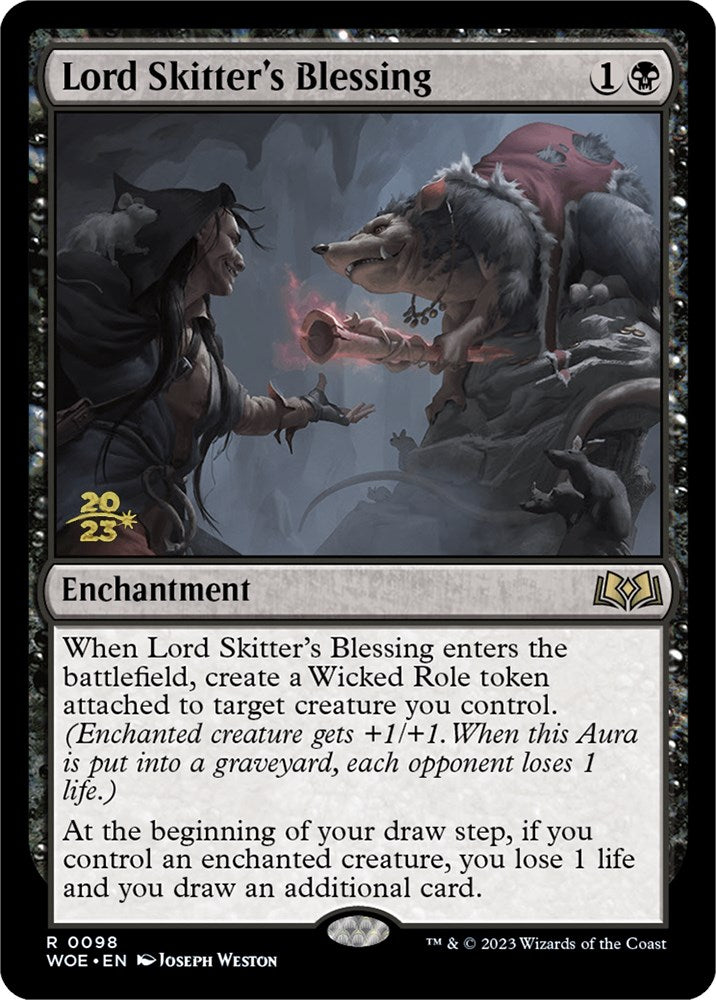 Lord Skitter's Blessing [Wilds of Eldraine Prerelease Promos] | Shuffle n Cut Hobbies & Games