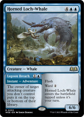 Horned Loch-Whale // Lagoon Breach (Promo Pack) [Wilds of Eldraine Promos] | Shuffle n Cut Hobbies & Games