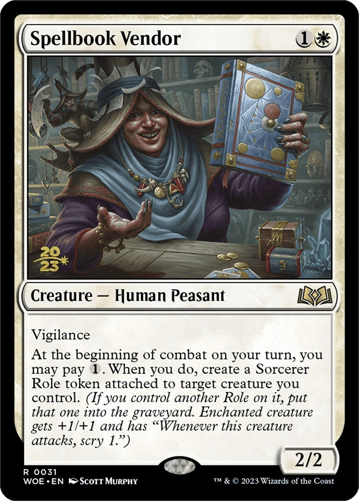 Spellbook Vendor [Wilds of Eldraine Prerelease Promos] | Shuffle n Cut Hobbies & Games