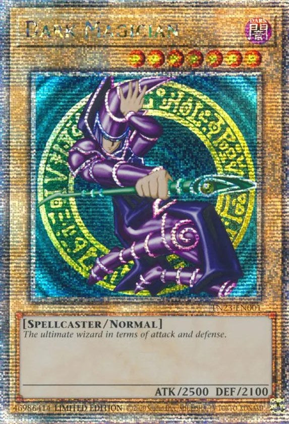 Dark Magician [TN23-EN001] Quarter Century Secret Rare | Shuffle n Cut Hobbies & Games