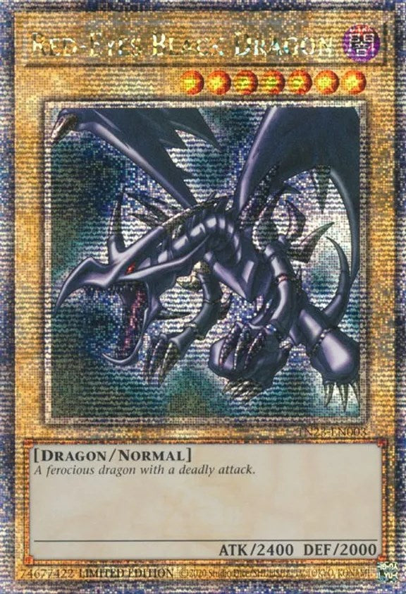 Red-Eyes Black Dragon [TN23-EN003] Quarter Century Secret Rare | Shuffle n Cut Hobbies & Games