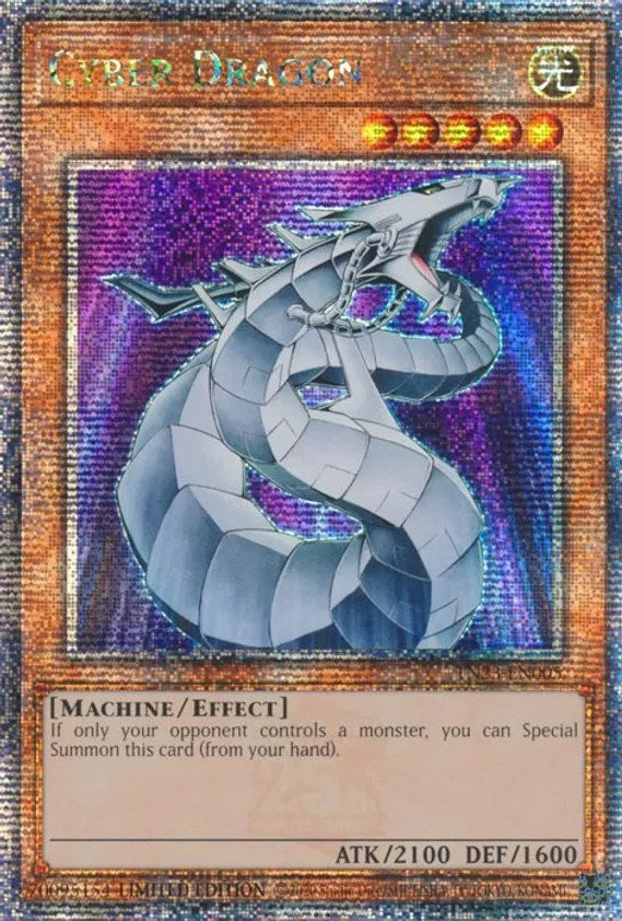 Cyber Dragon [TN23-EN005] Quarter Century Secret Rare | Shuffle n Cut Hobbies & Games