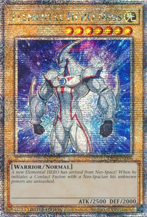 Elemental HERO Neos [TN23-EN006] Quarter Century Secret Rare | Shuffle n Cut Hobbies & Games