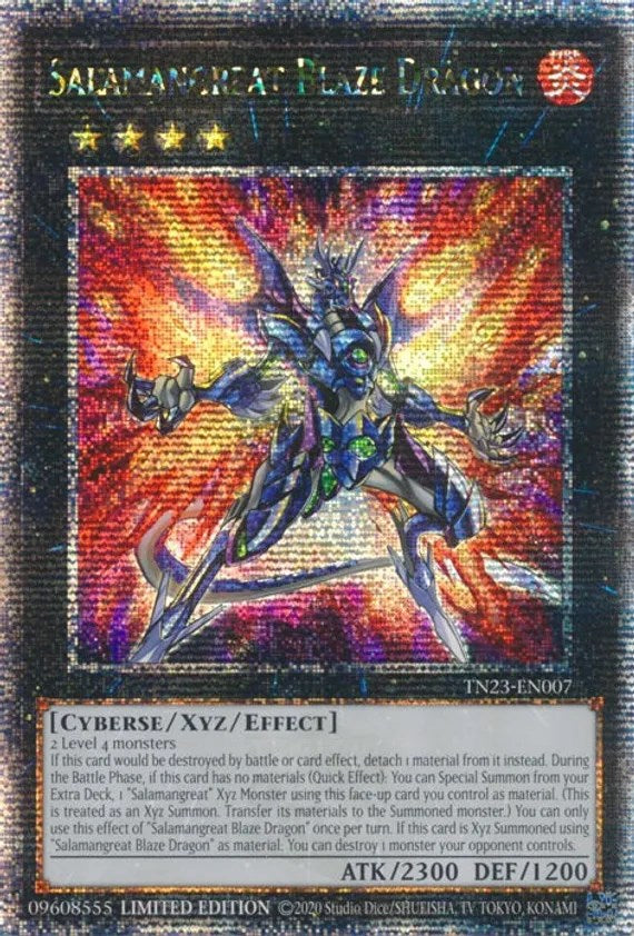 Salamangreat Blaze Dragon [TN23-EN007] Quarter Century Secret Rare | Shuffle n Cut Hobbies & Games