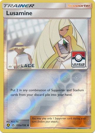 Lusamine (153a/156) (League Challenge Alt Art 2nd Place) [Sun & Moon: Ultra Prism] | Shuffle n Cut Hobbies & Games