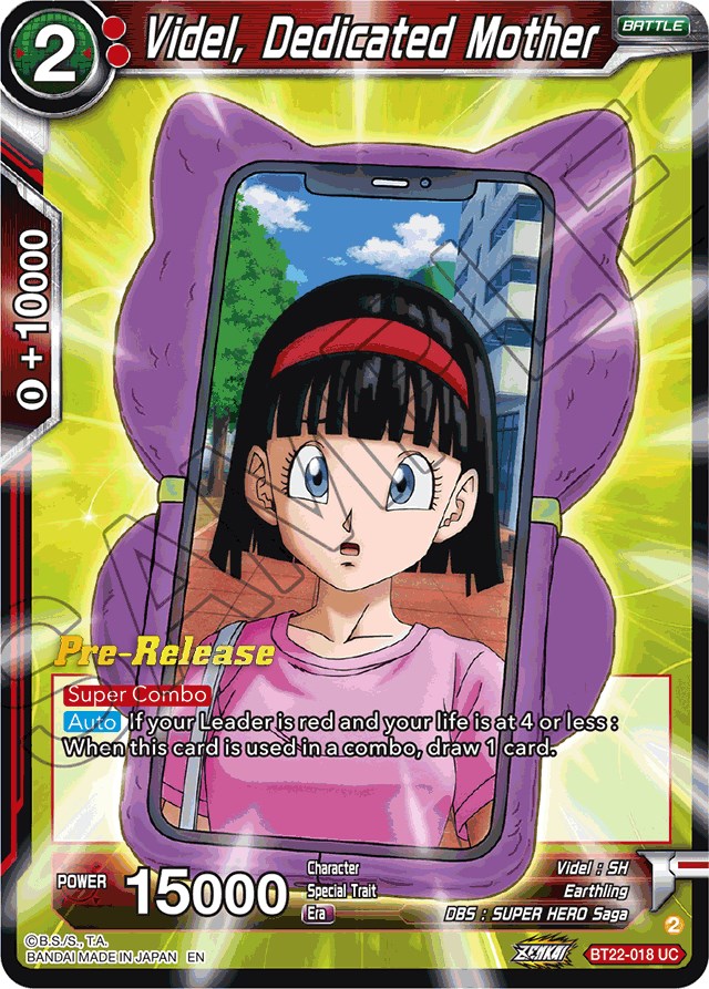 Videl, Dedicated Mother (BT22-018) [Critical Blow Prerelease Promos] | Shuffle n Cut Hobbies & Games