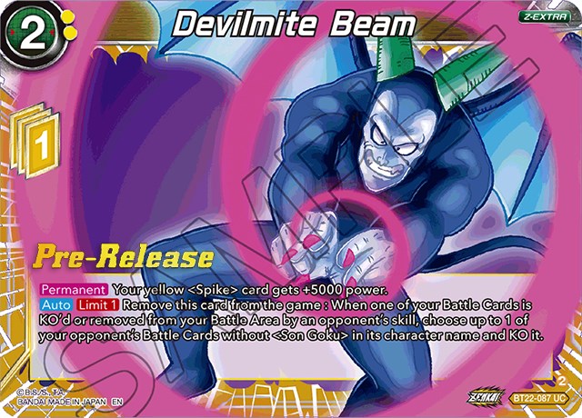 Devilmite Beam (BT22-087) [Critical Blow Prerelease Promos] | Shuffle n Cut Hobbies & Games