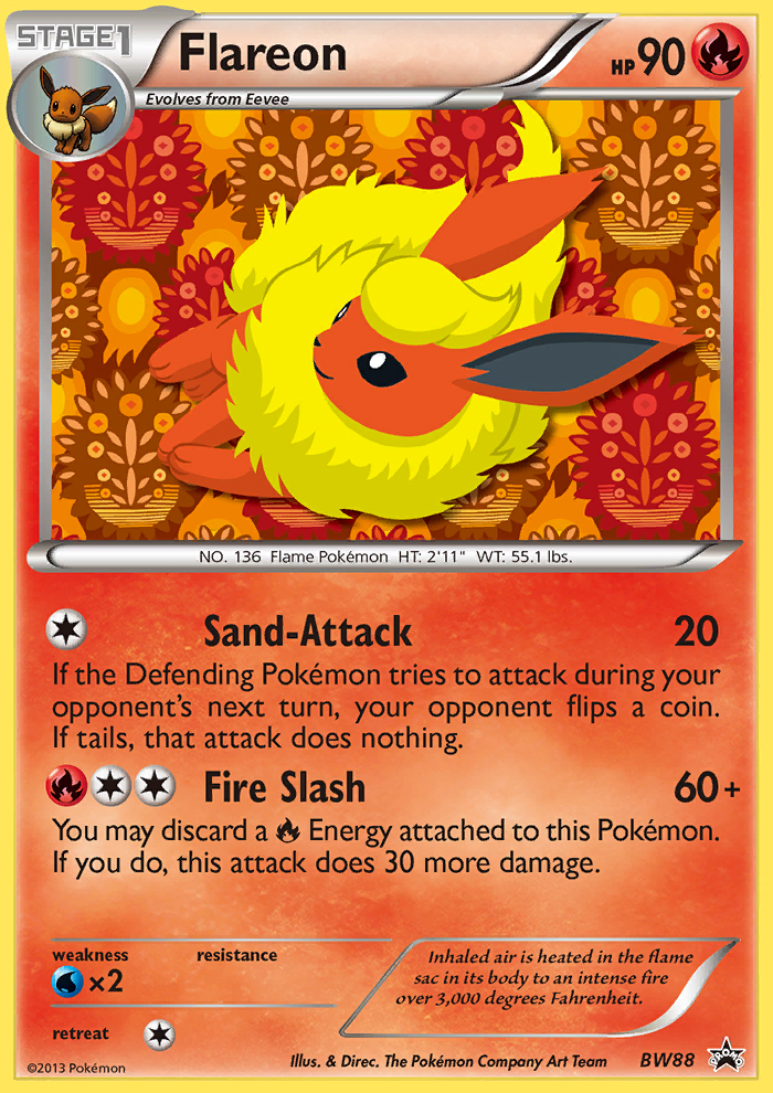 Flareon (BW88) [Black & White: Black Star Promos] | Shuffle n Cut Hobbies & Games