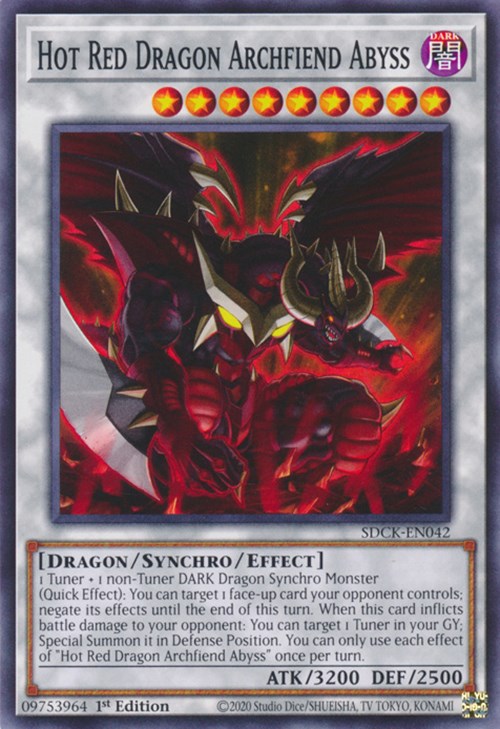 Hot Red Dragon Archfiend Abyss [SDCK-EN042] Common | Shuffle n Cut Hobbies & Games